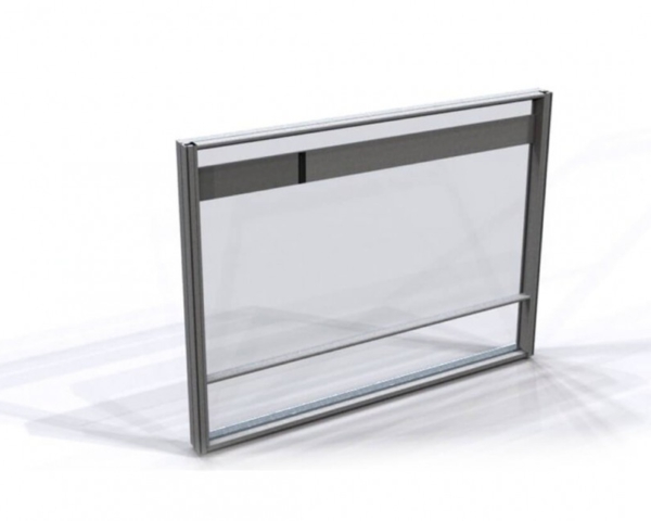 Helder glazen windscherm met duurzaam aluminium kozijn: Verbeter uw buitenruimte